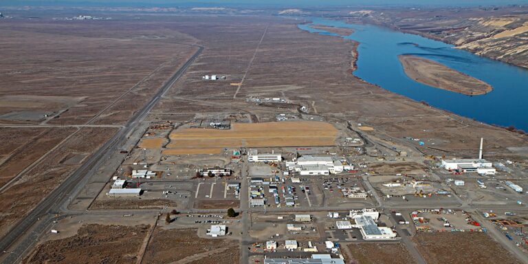 Aerial shot of Hanford Site