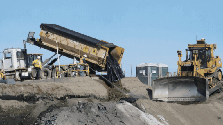 GIF of images of the Environmental Remediation Disposal Facility at the Hanford Site.
